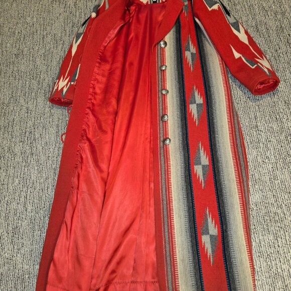 Vintage Chimayo Ortega's Weaving Long Coat - Picture 13 of 13